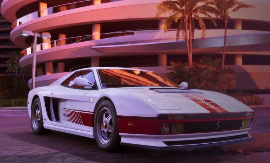 1995 Grotti Cheetah sports car with retro livery in GTA 6