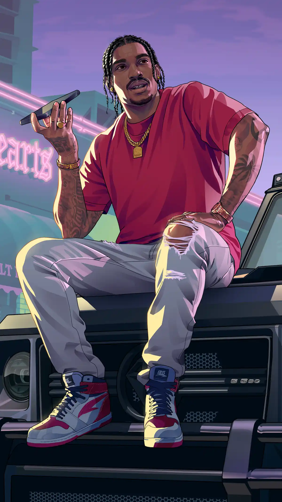 DreQuan Priest vertical portrait artwork
