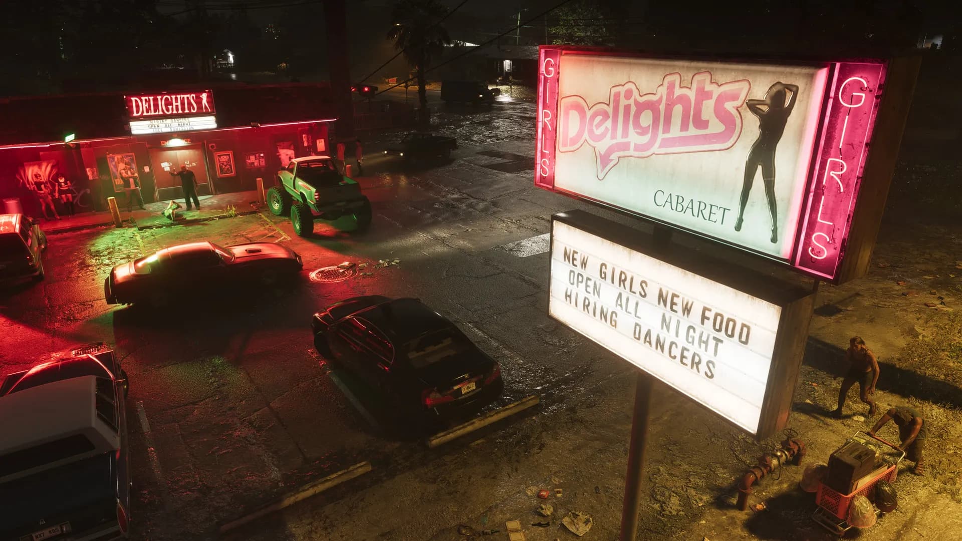 Delights Cabaret adult entertainment club interior in GTA 6