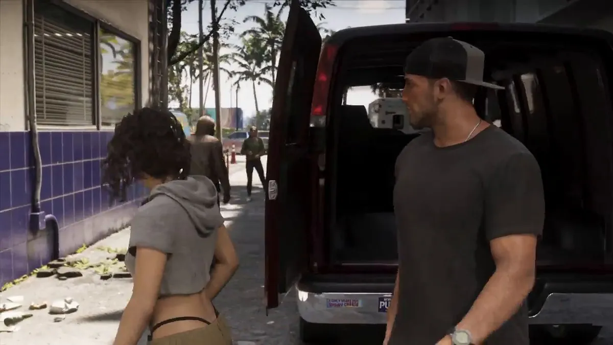 Lucia and Jason celebrating a successful heist