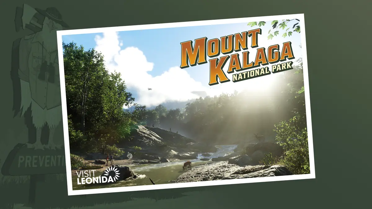 Mount Kalaga National Park postcard artwork