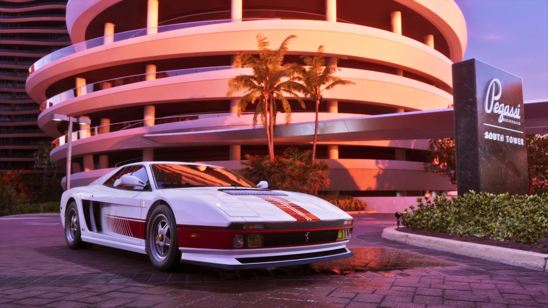 GTA 6 '95 Grotti Cheetah exclusive vehicle from the Ultimate Edition driving through Vice City