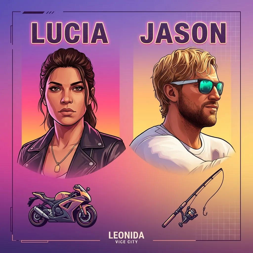GTA 6 characters group screenshot of the main cast together